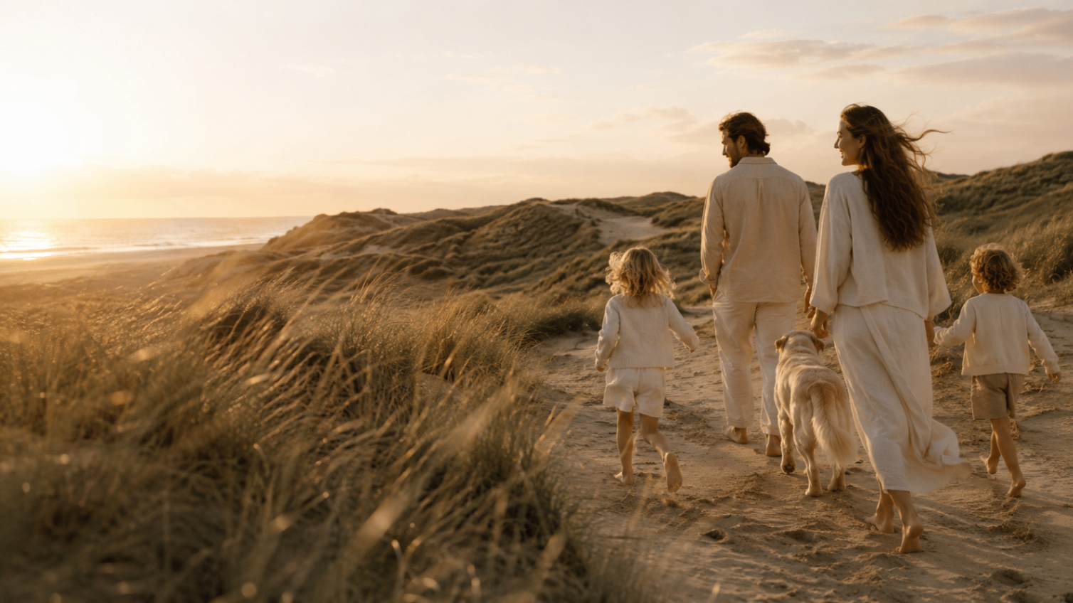 Walks that don't end: dunes, salt air, soft sand.